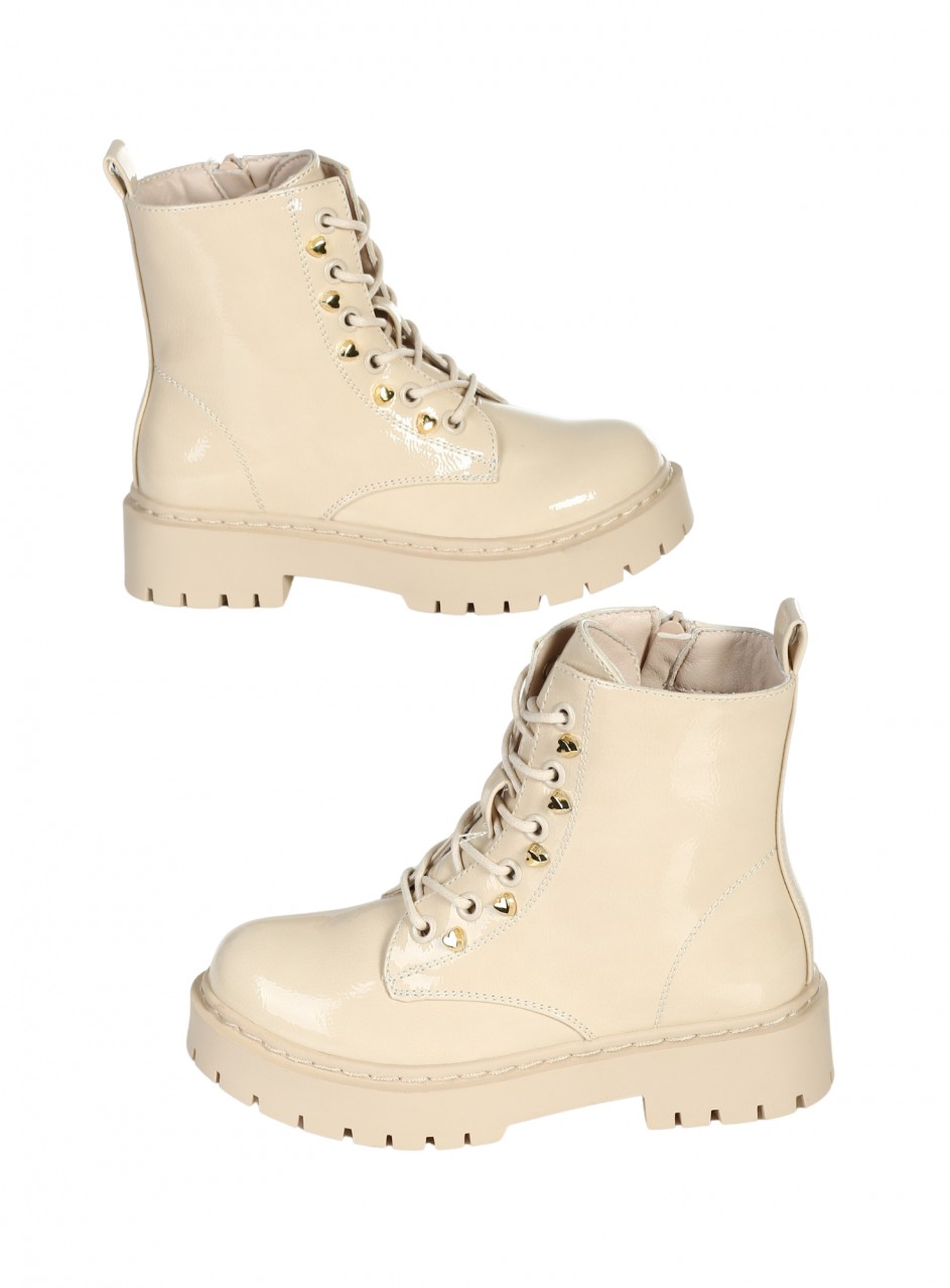 Детски боти в бежово 19R-25542 beige