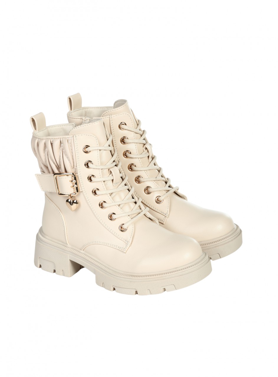 Детски боти в бежово 19R-25544 beige