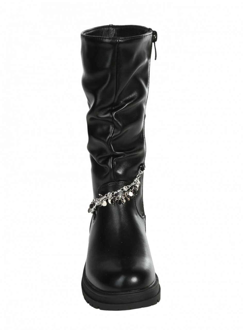 Детски ботуши в черно 19R-25548 black
