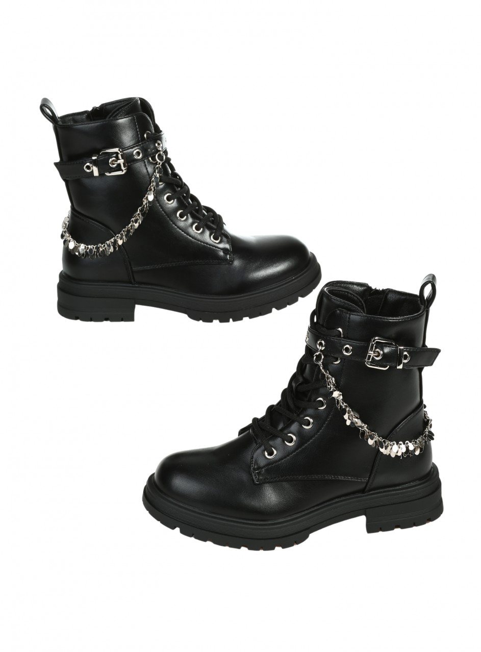 Детски боти в черно 19R-25549 black