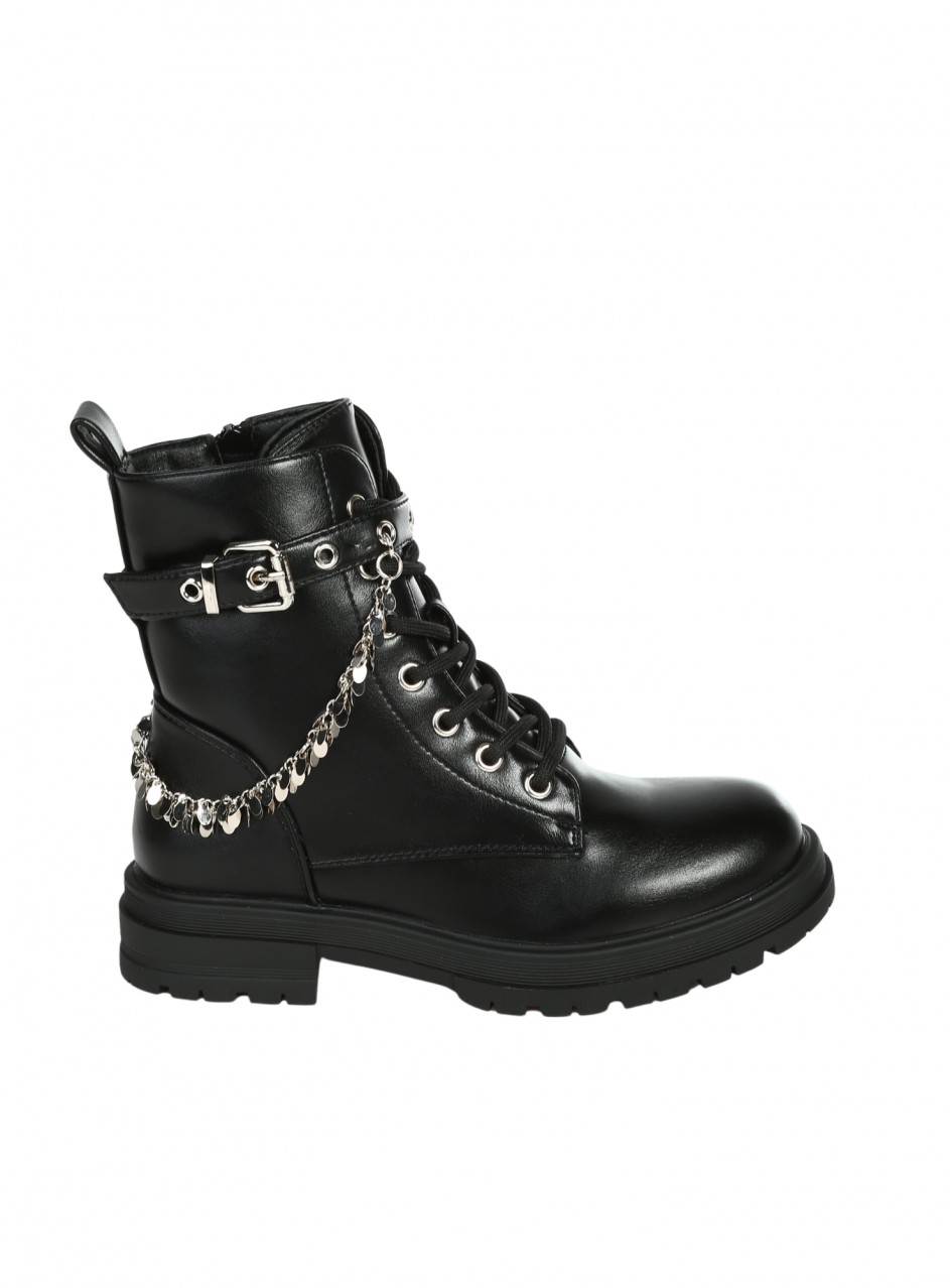 Детски боти в черно 19R-25549 black