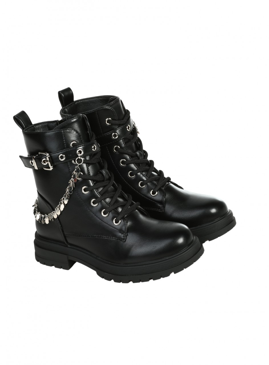 Детски боти в черно 19R-25549 black
