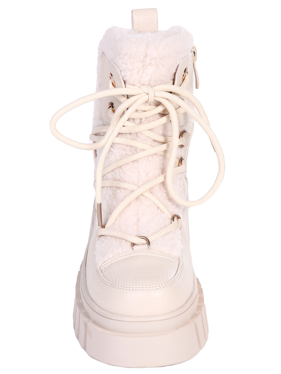 Ежедневни дамски боти в бежово 2R-25554 lt.beige (24577)