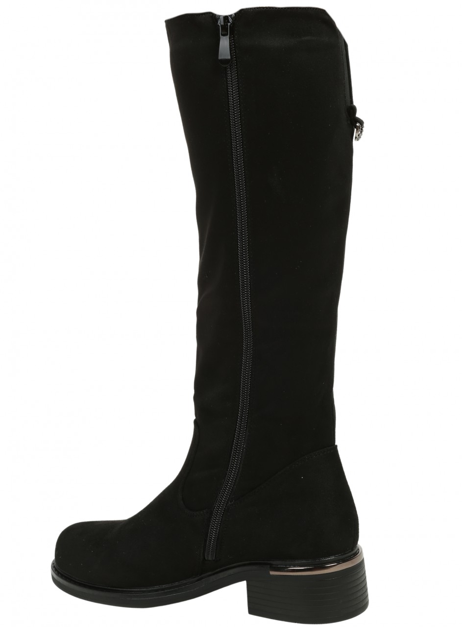 Елегантни дамски ботуши в черно 1R-25565 black (24580)