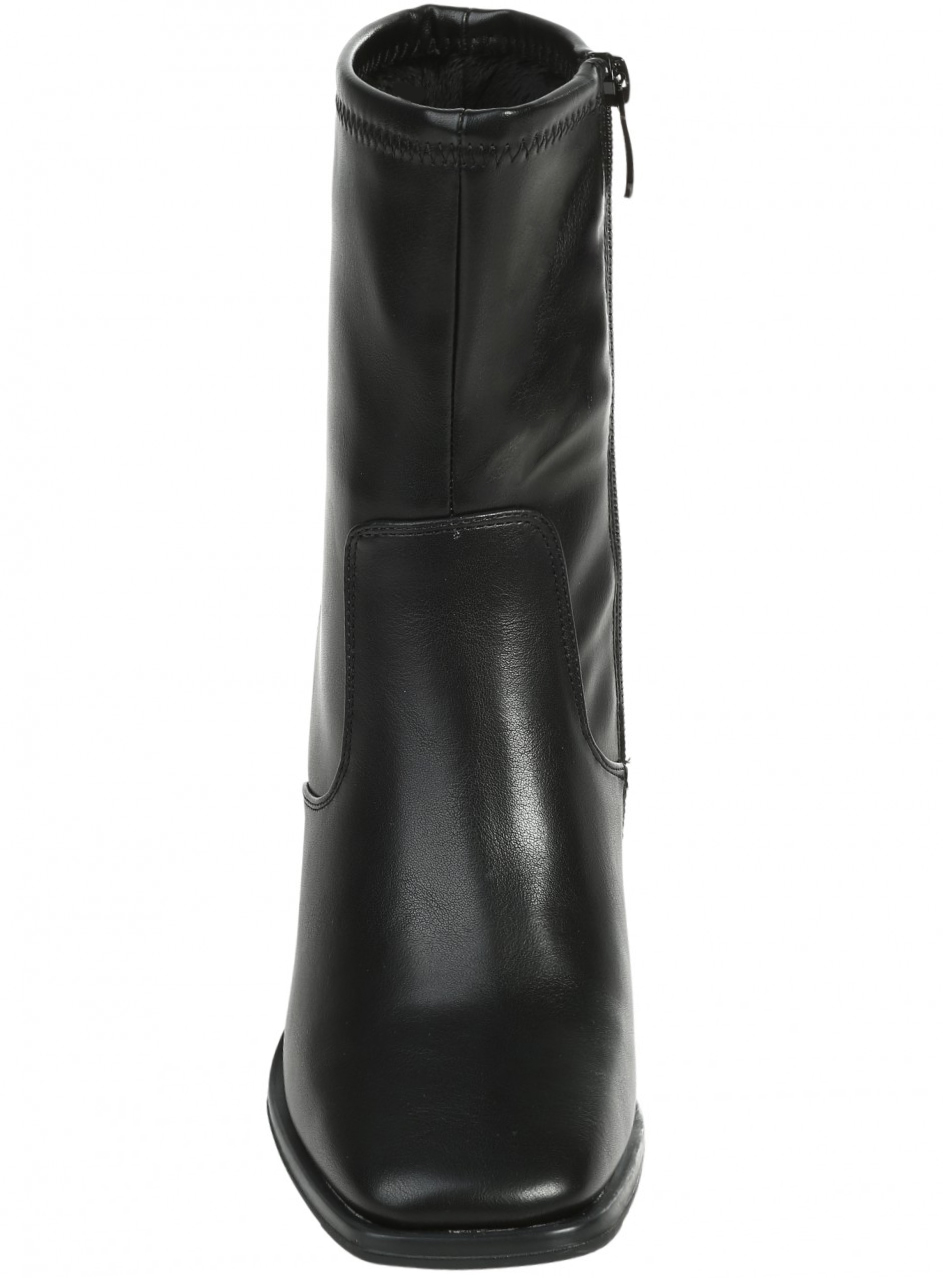 Дамски боти на ток в черно 2R-25567 black