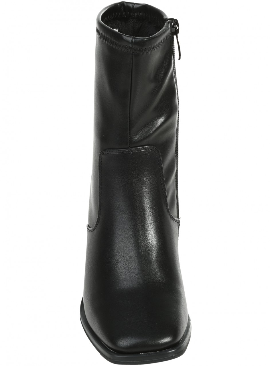 Дамски боти на ток в черно 2R-25567 black