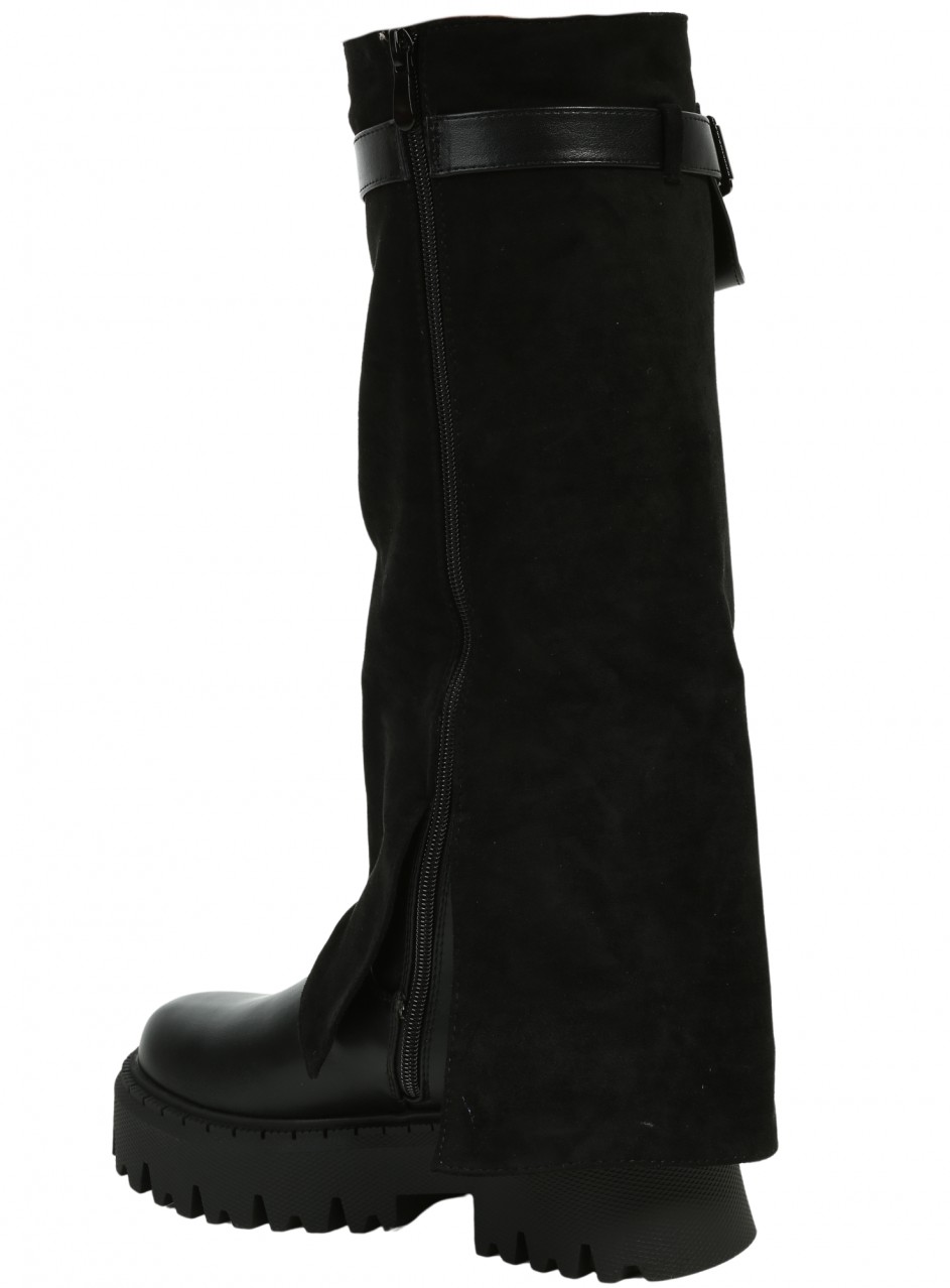 Ежедневни дамски ботуши в черно 1R-25575 black
