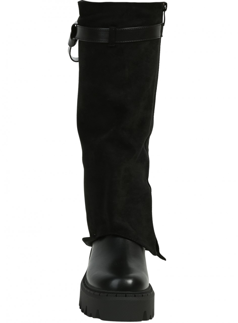 Ежедневни дамски ботуши в черно 1R-25575 black