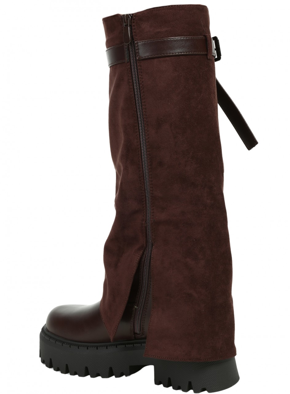 Ежедневни дамски ботуши в кафяво 1R-25575 brown