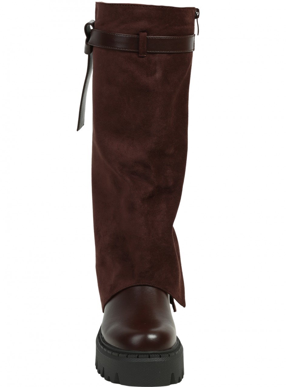 Ежедневни дамски ботуши в кафяво 1R-25575 brown