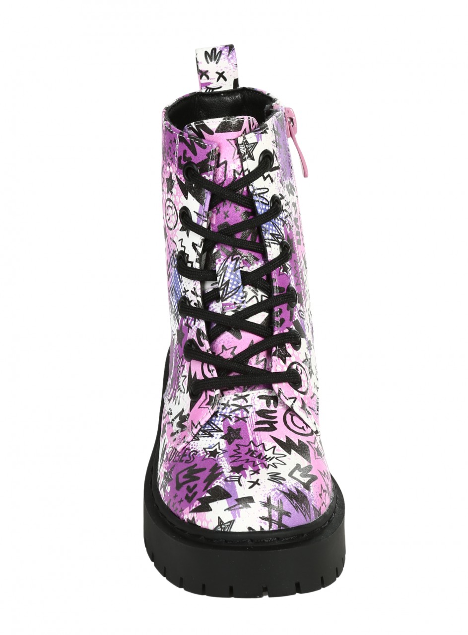 Детски боти в бяло 19R-25635 multicolor