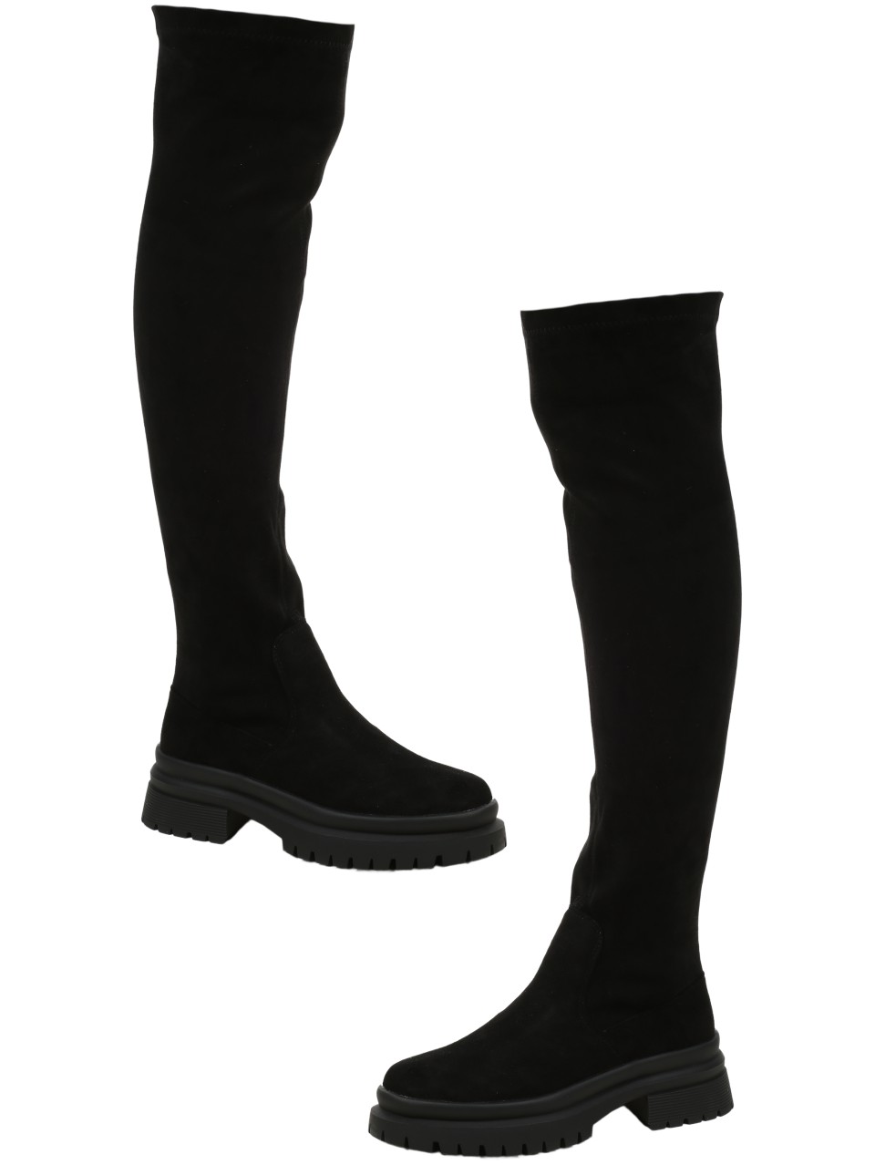 Ежедневни дамски ботуши в черно 1R-25553 black (24561)