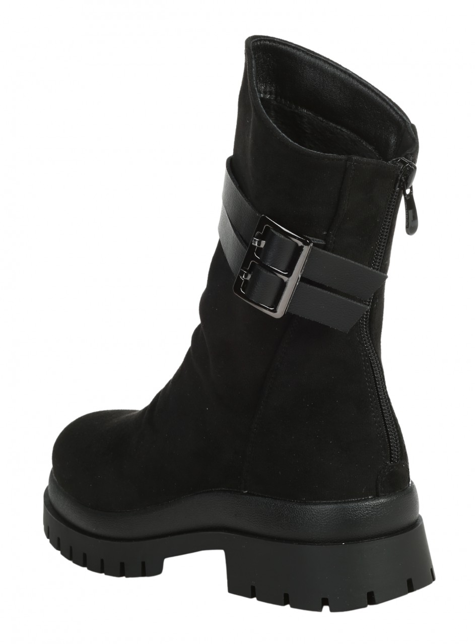 Ежедневни дамски боти в черно 2R-25561 black