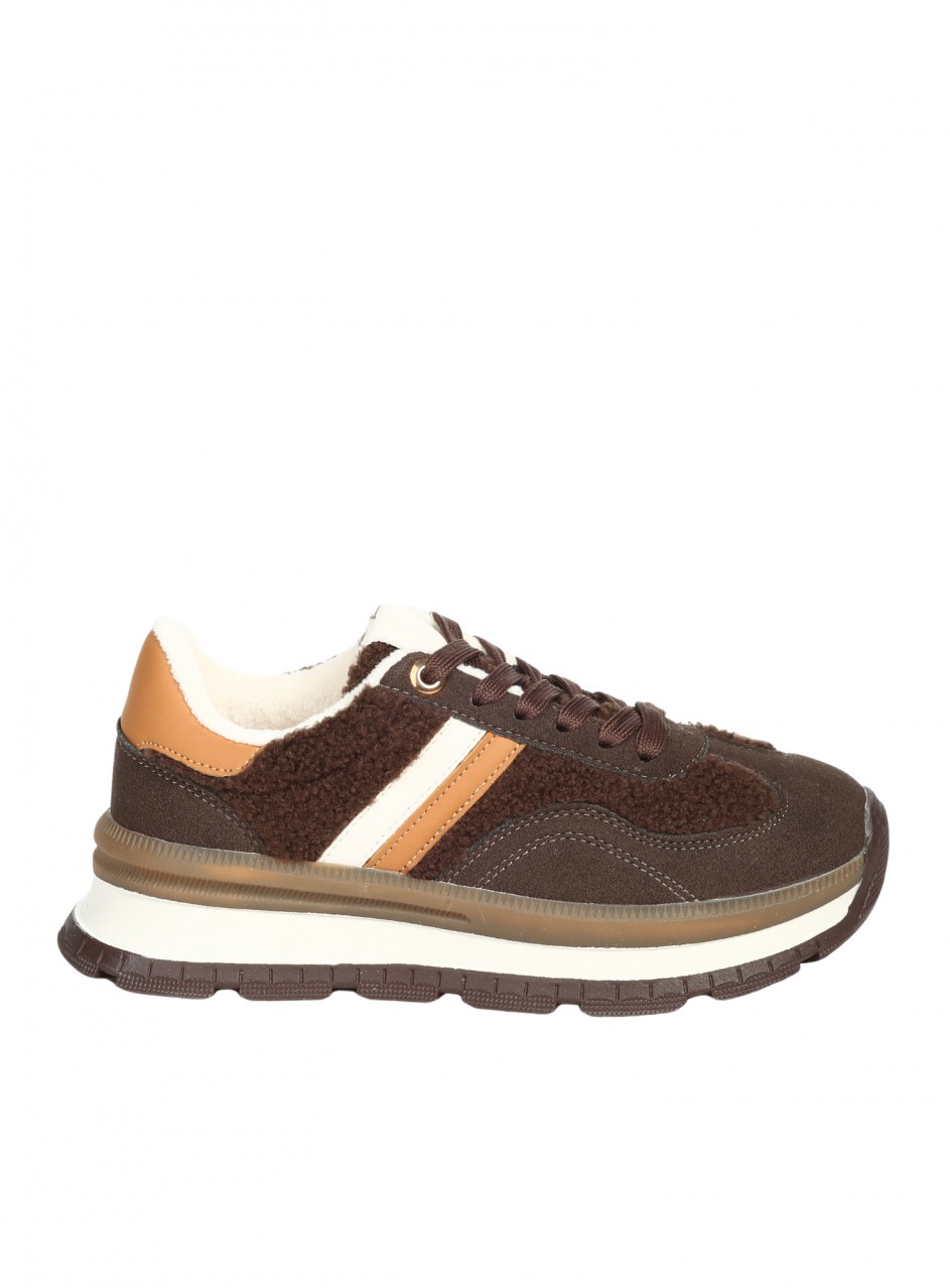 Ежедневни дамски обувки в кафяво 3U-25504 brown