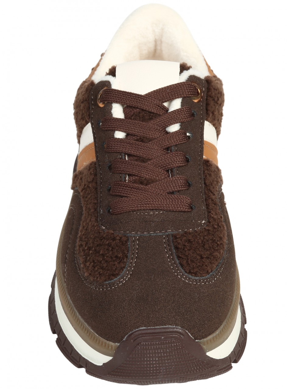Ежедневни дамски обувки в кафяво 3U-25504 brown