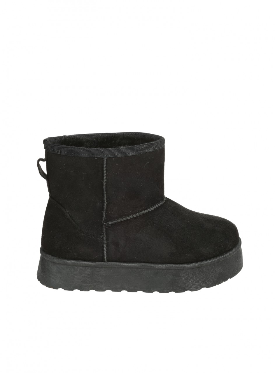 Детски боти от текстил в черно 18U-25593 black