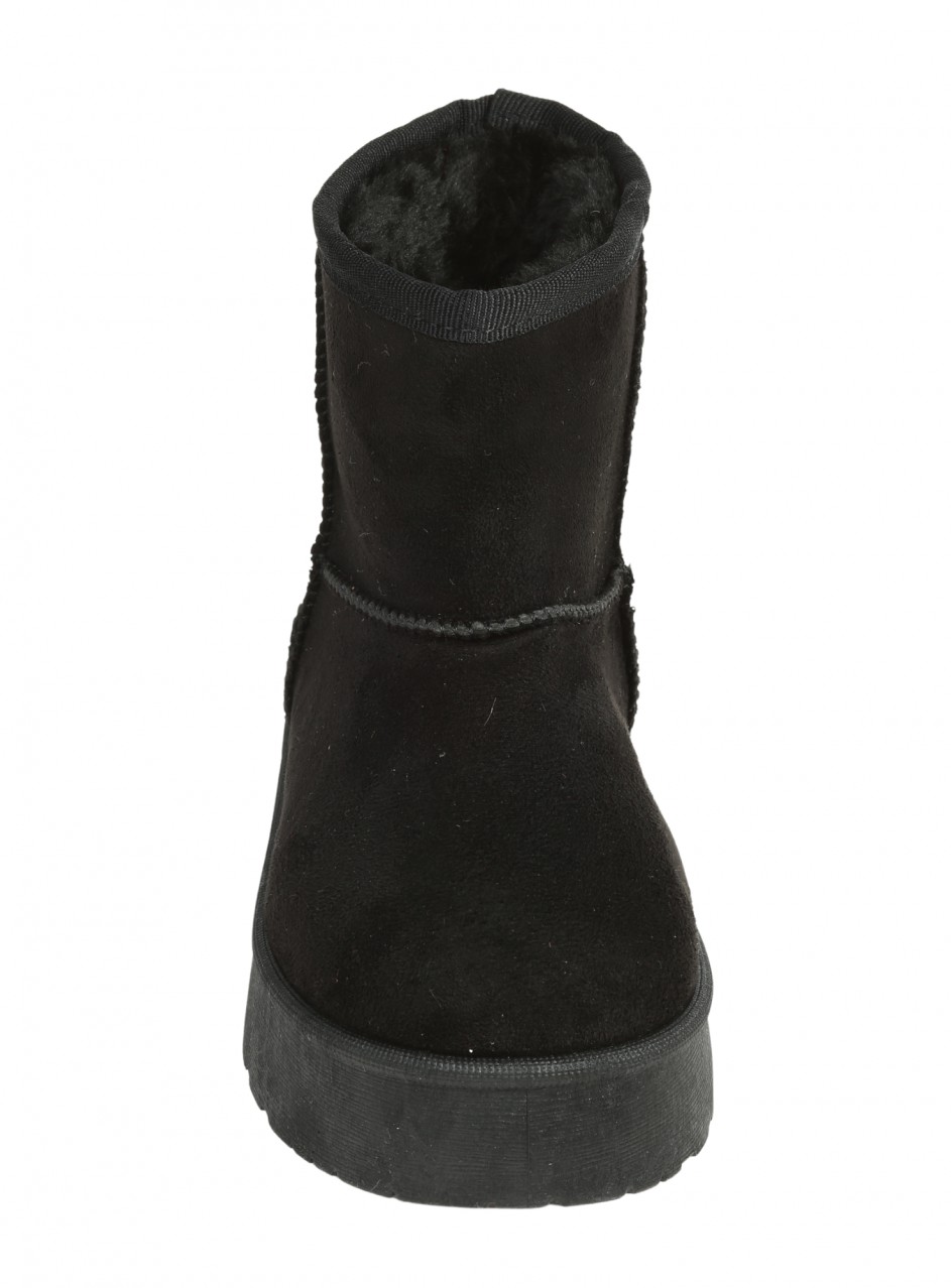 Детски боти от текстил в черно 18U-25593 black