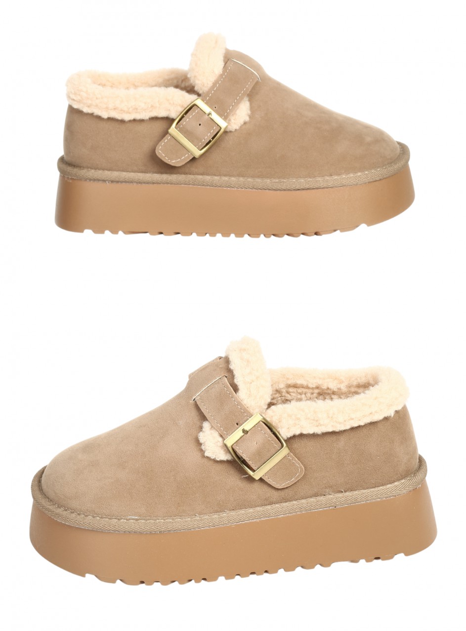 Ежедневни дамски обувки в бежово 3U-25597 beige
