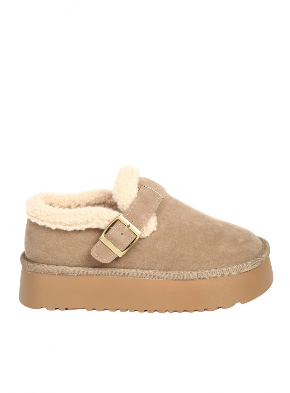 Ежедневни дамски обувки в бежово 3U-25597 beige
