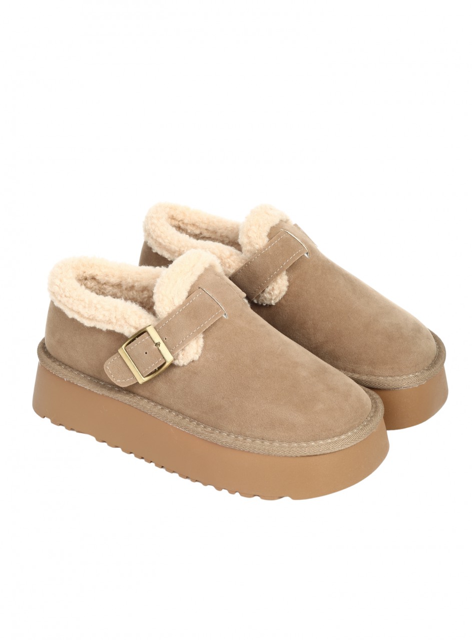 Ежедневни дамски обувки в бежово 3U-25597 beige