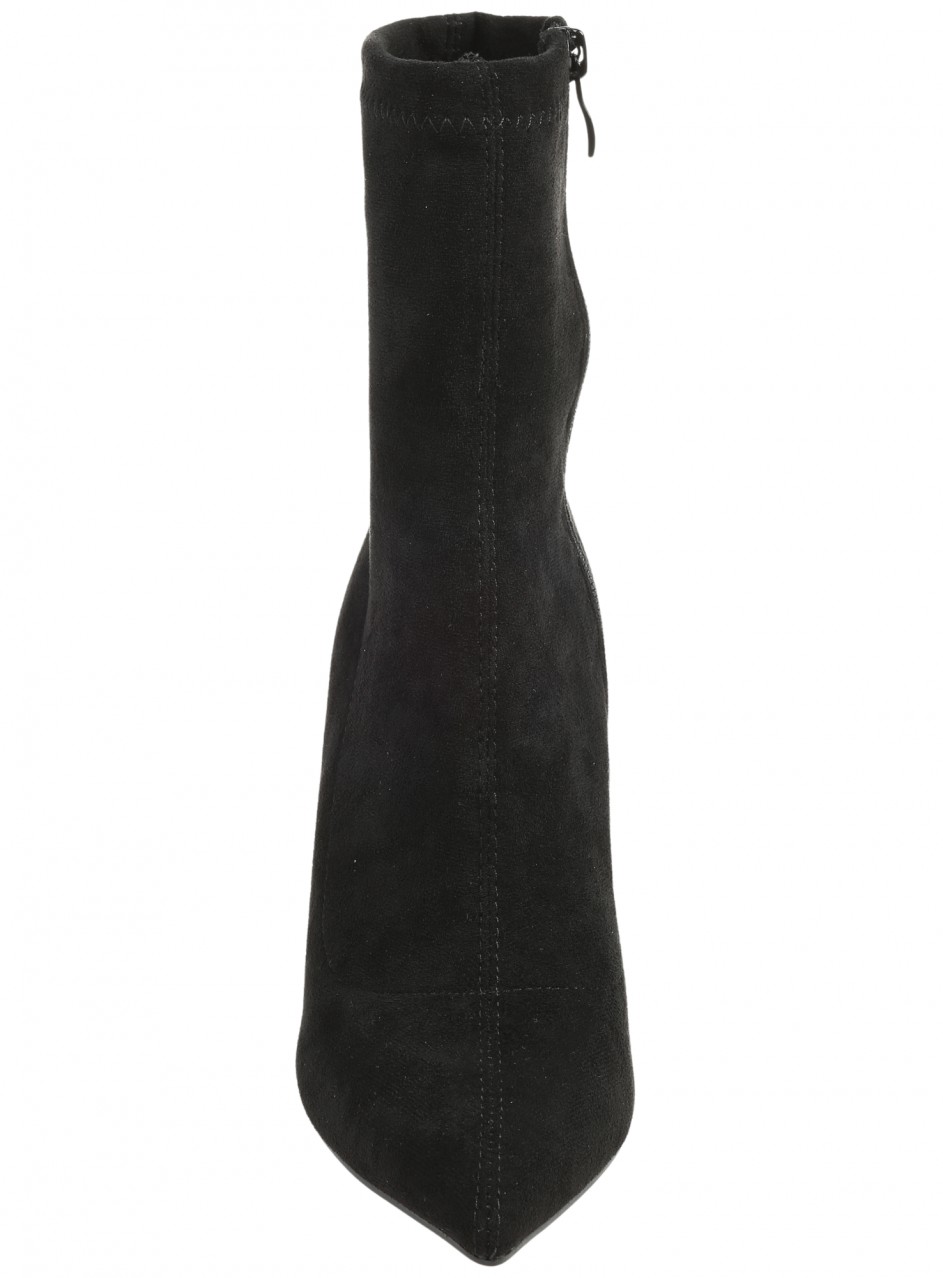 Елегантни дамски боти, на ток, в черно 2M-25590 black