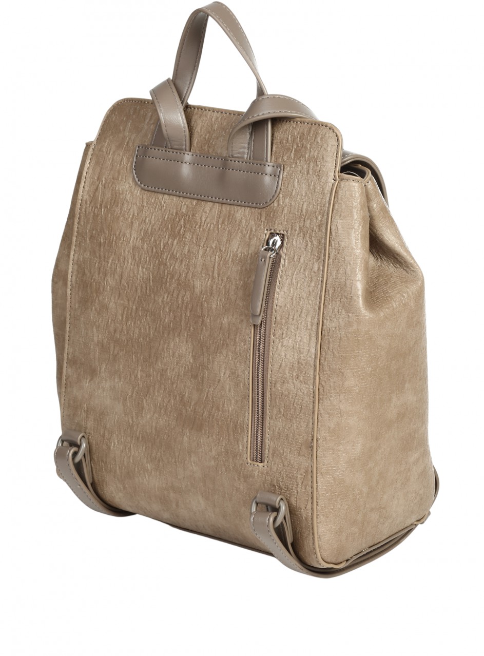 Ежедневна дамска раница в бежов/кафяв цвят 9V-25606 taupe