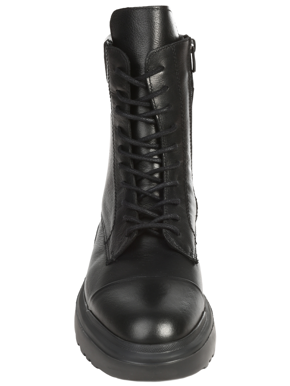 Ежедневни мъжки боти от естествена кожа в черно 6AT-25711 black (24803)