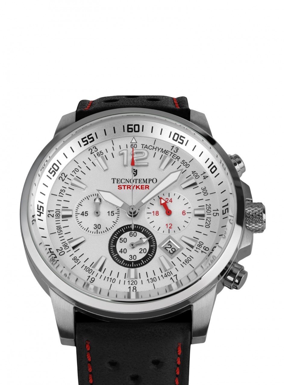 Tecnotempo - STRYKER - Chronograph 100M - Limited Edition  TT.100ST.LW (Leather / White)