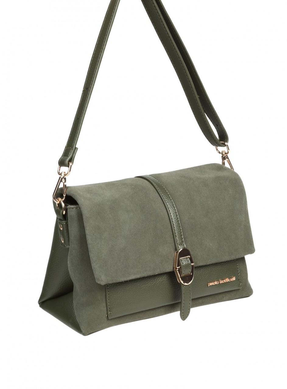 Ежедневна дамска чанта в зелен цвят . 9Q-25669 olive