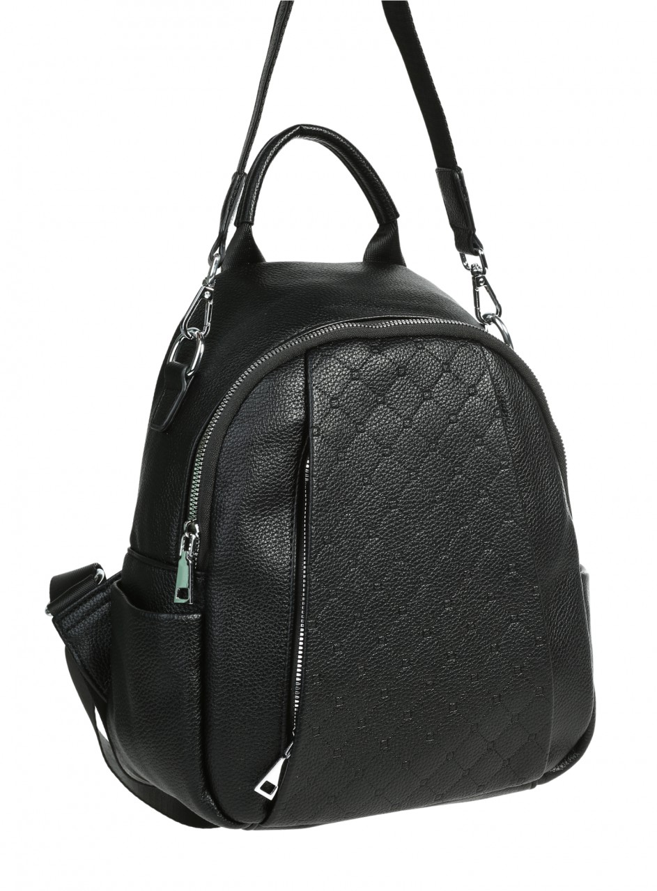 Ежедневна дамска раница в черно. 9Q-25676 black