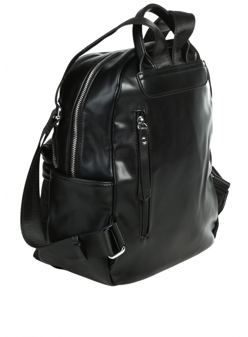Ежедневна дамска раница в черно. 9Q-25678 negro