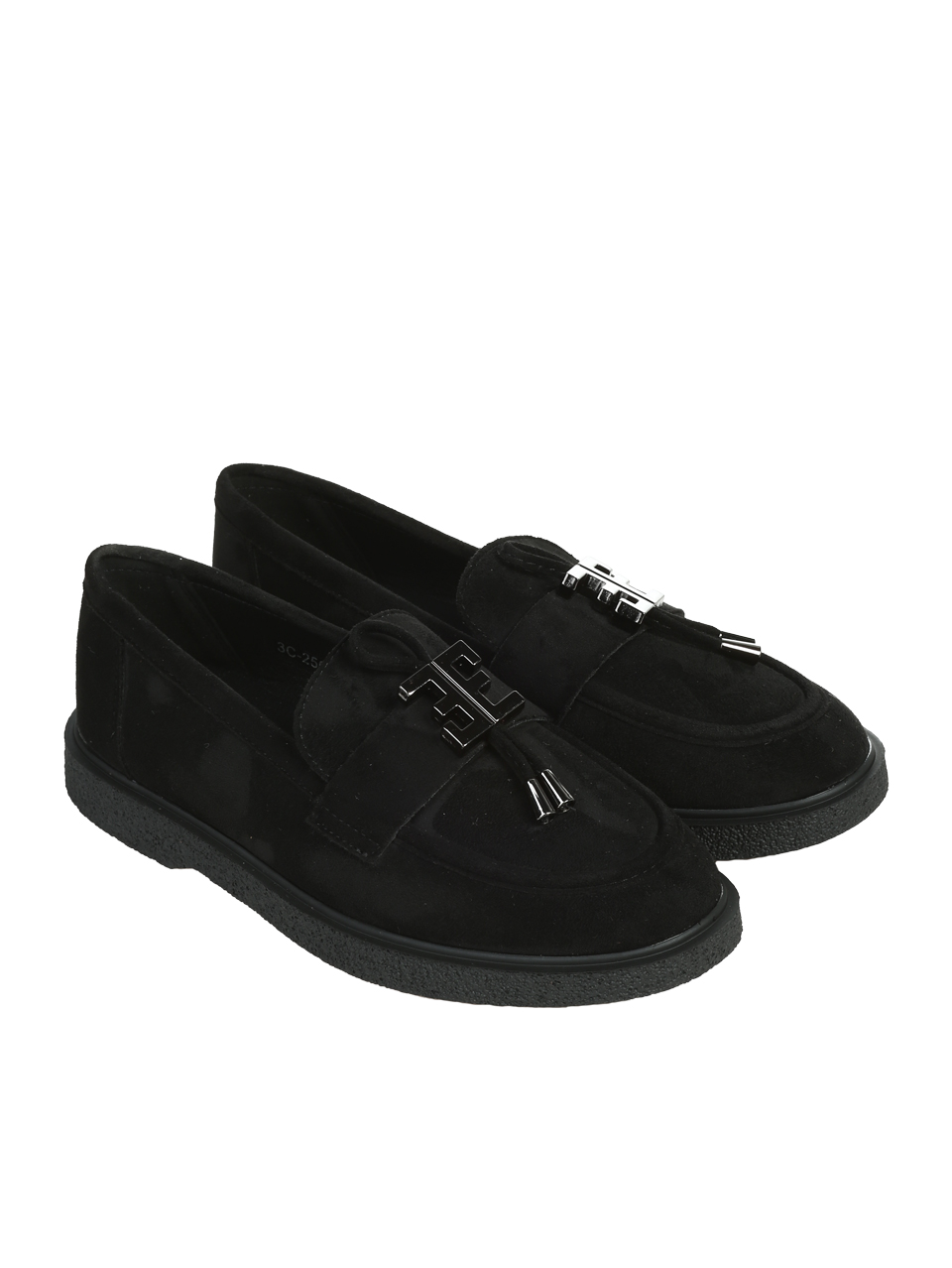 Ежедневни дамски обувки в черно. 3C-25622 black