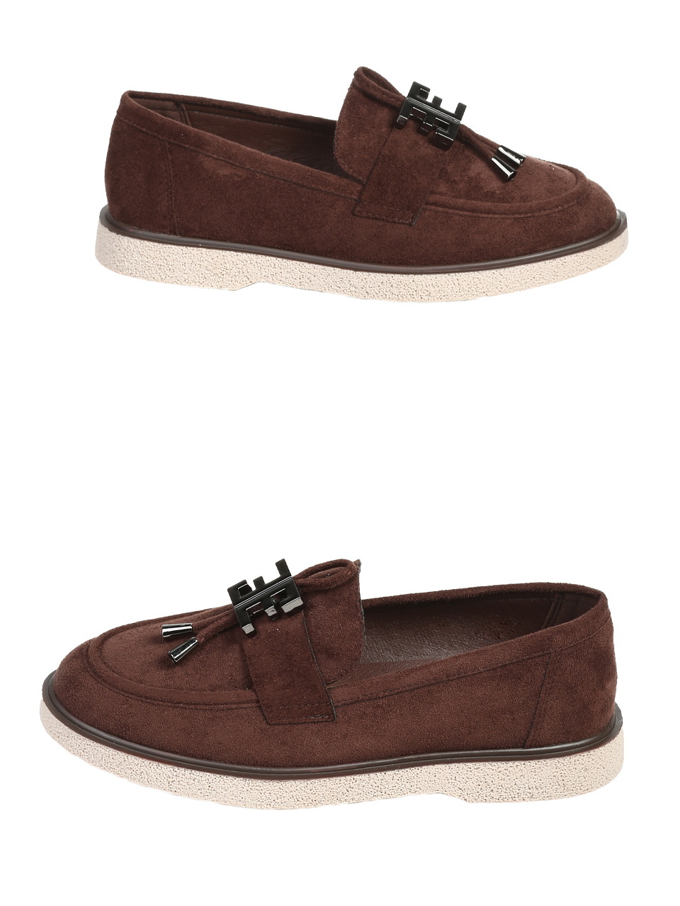 Ежедневни дамски обувки в кафяво 3C-25622 brown