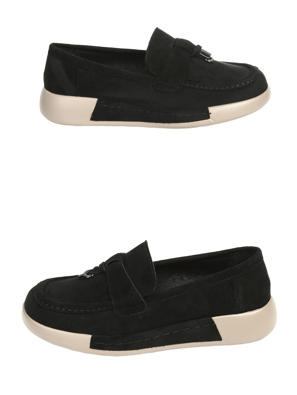 Ежедневни дамски обувки в черно 3C-25623 black