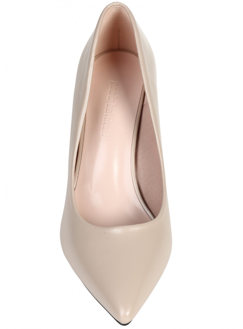 Елегантни дамски обувки на ток в бежово 3C-25995 beige