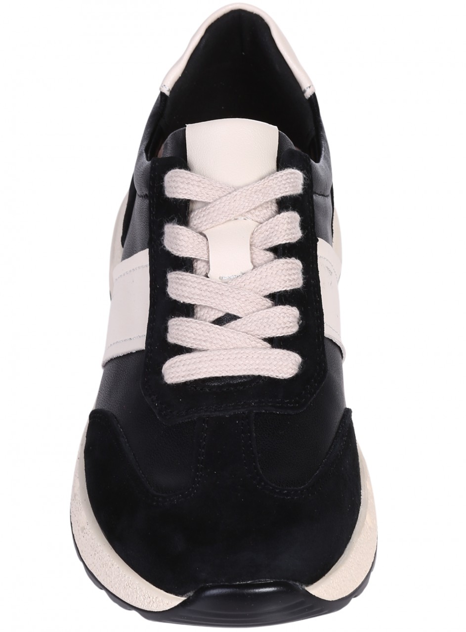 Ежедневни дамски обувки на платформа от естествена кожа 3AF-26027 black