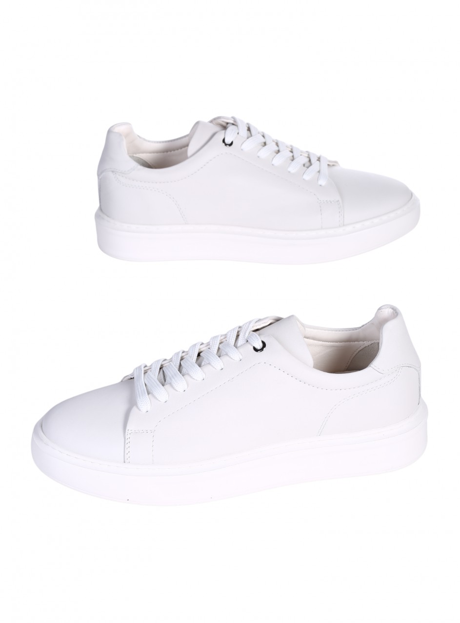 Ежедневни мъжки обувки от естествена кожа 152-18661 Z2 white