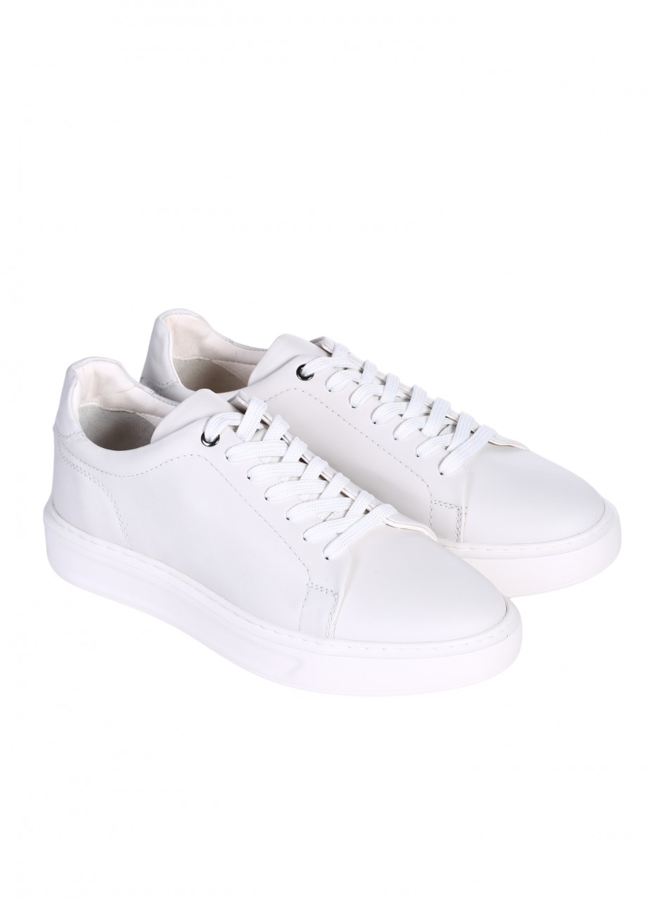 Ежедневни мъжки обувки от естествена кожа 152-18661 Z2 white