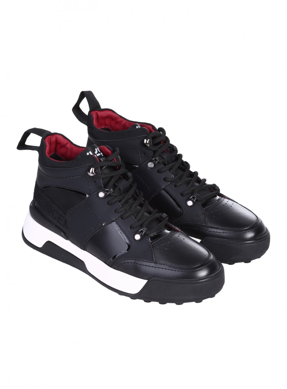 Ежедневни мъжки боти от естествена кожа  152-20401 S3 black 