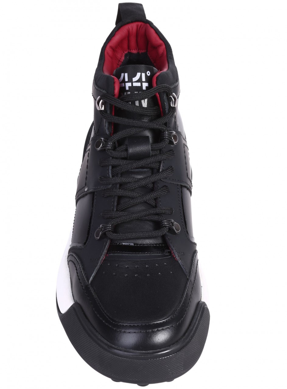 Ежедневни мъжки боти от естествена кожа  152-20401 S3 black 