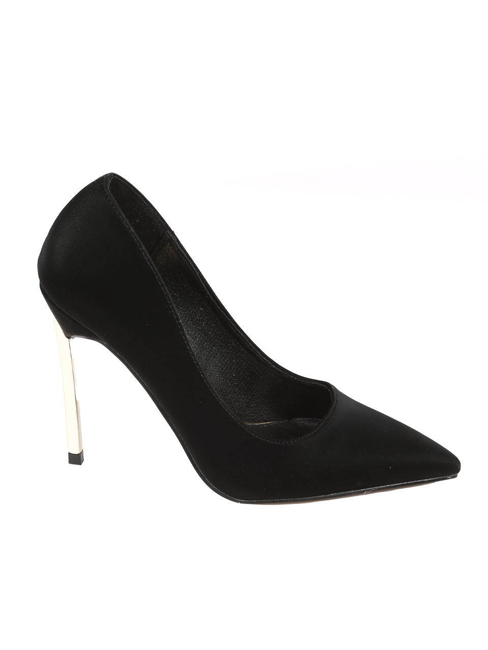 Елегантни дамски обувки, на висок ток, в черно 3M-26033 black (24663)(25207)