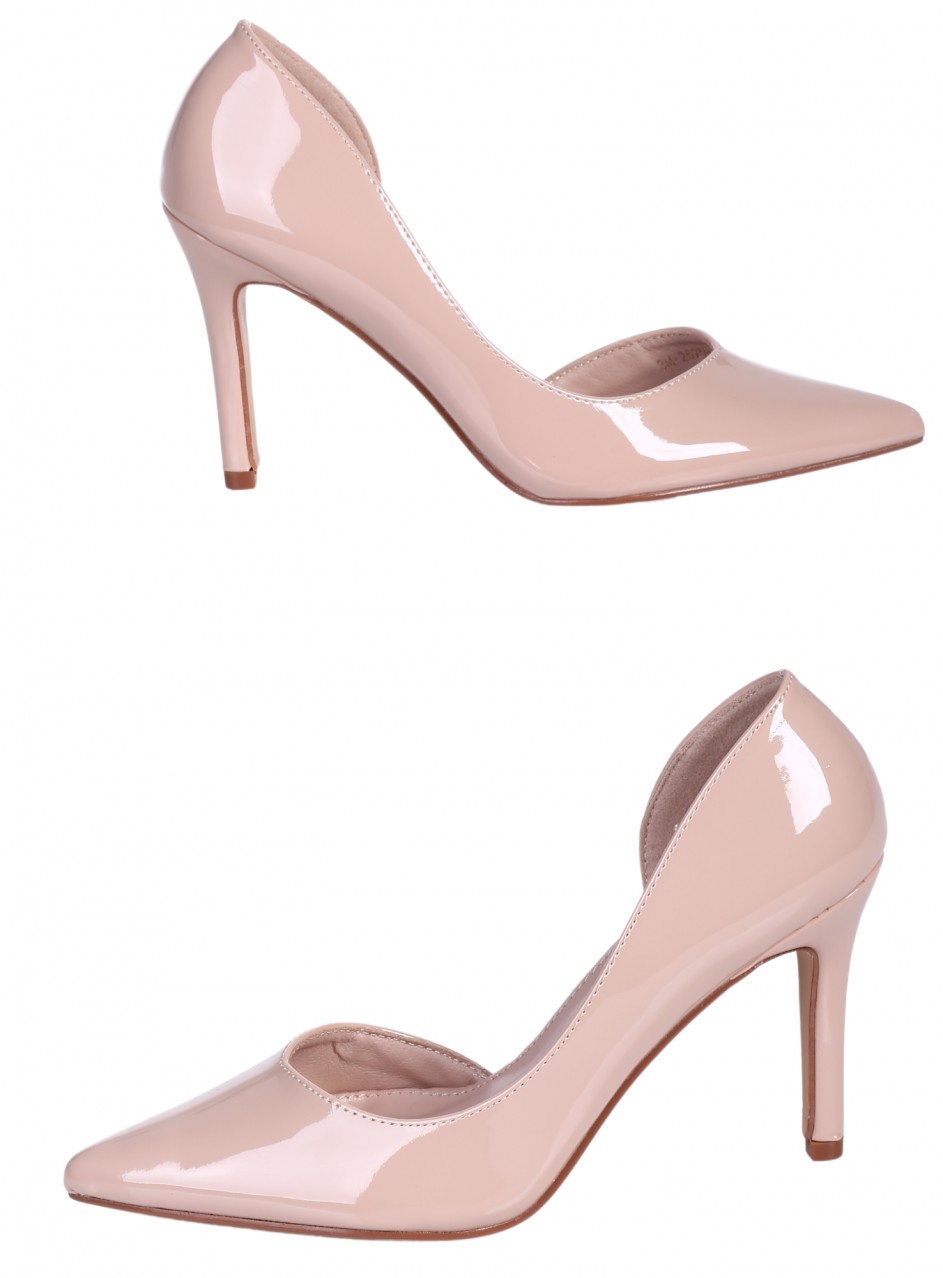 Елегантни дамски обувки, на висок ток, в бежово 3M- 26034 (25259) beige