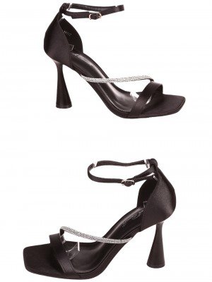 Елегантни дамски сандали на висок ток в черно 4M-26037 black (24047)(25033)