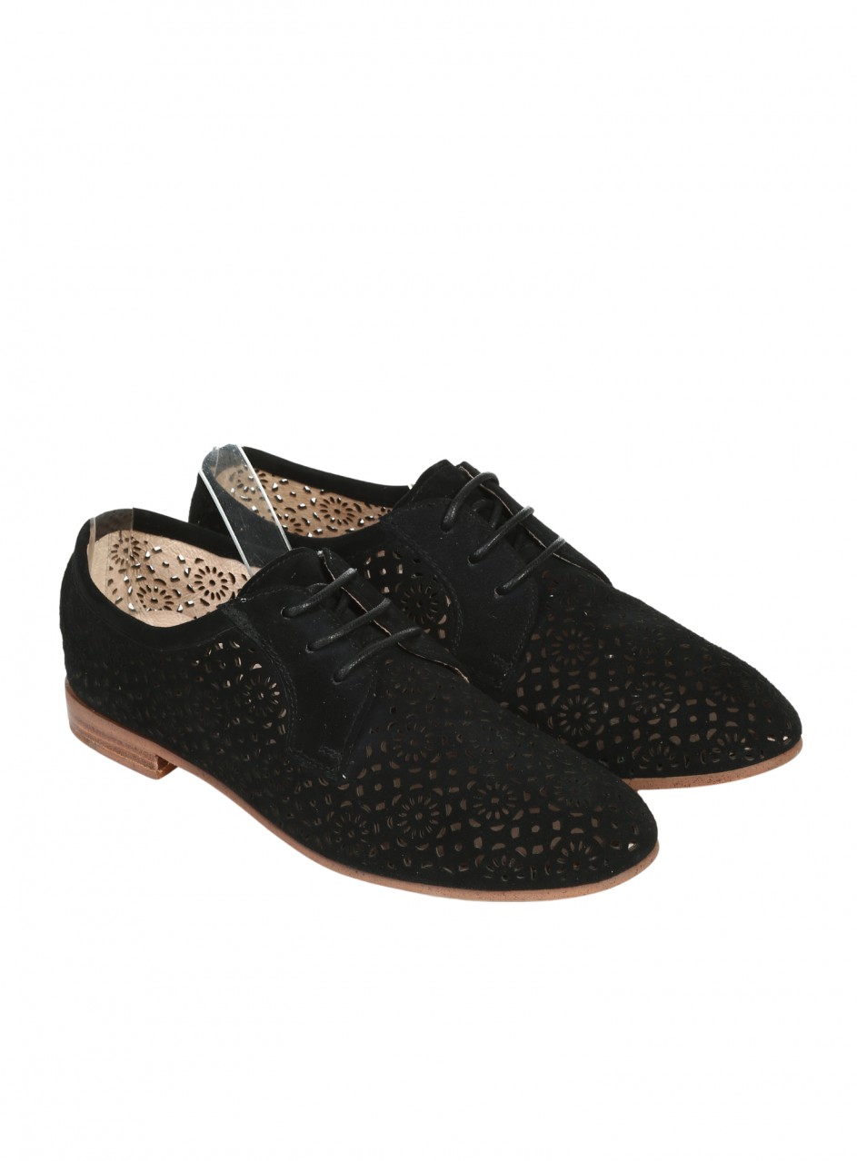 Ежедневни дамски обувки, от естествена кожа в черно 20 38 375 0103 black