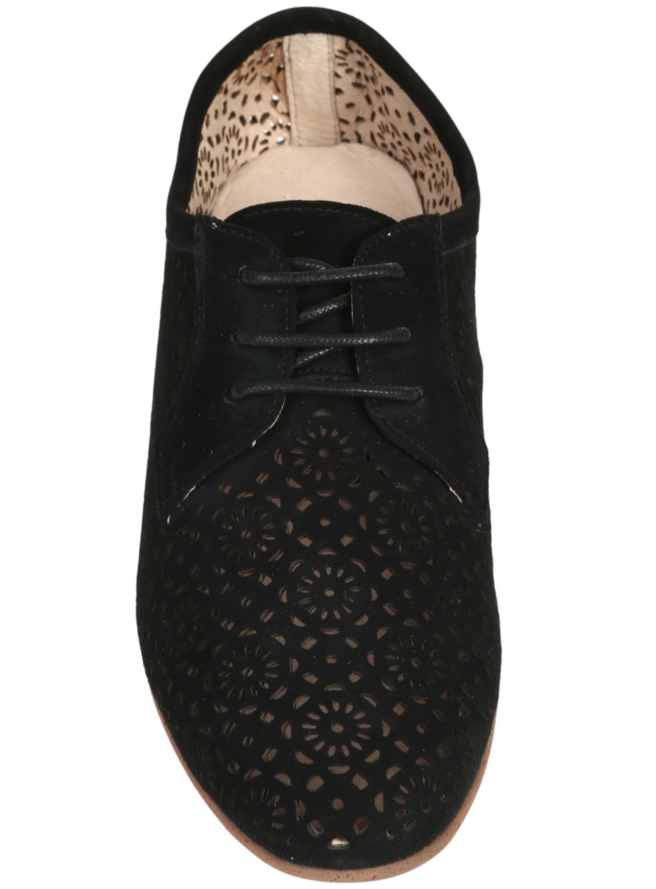 Ежедневни дамски обувки, от естествена кожа в черно 20 38 375 0103 black