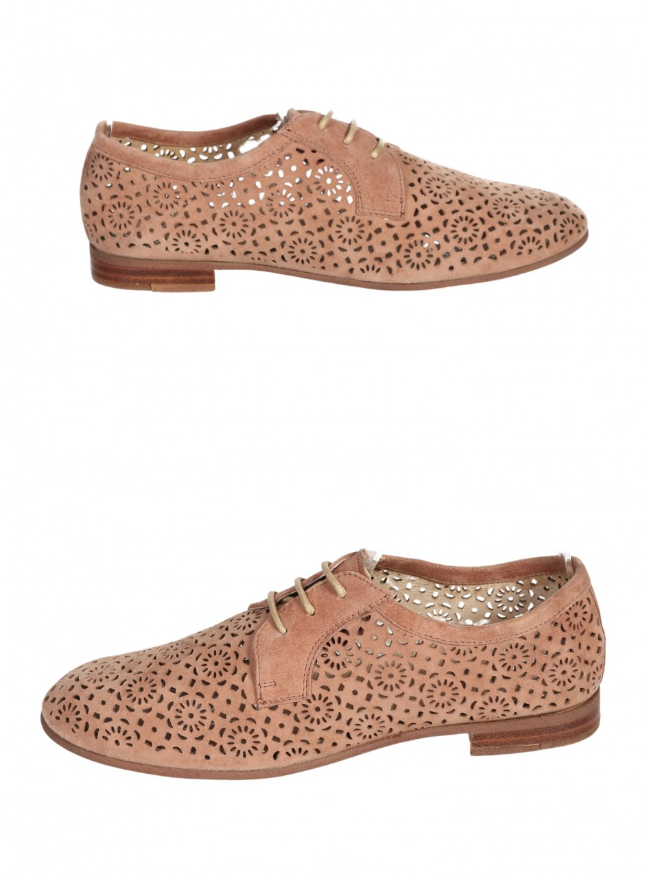 Ежедневни дамски обувки, от естествена кожа в кафяв 20 38 375 0104 nude rose