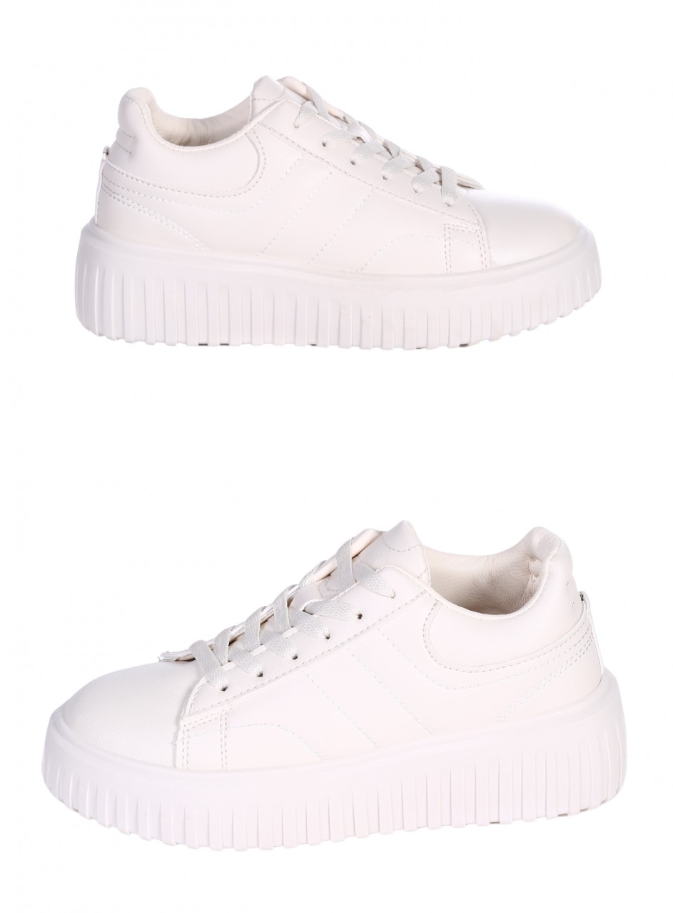 Ежедневни дамски обувки в бежово 3U-26062 beige