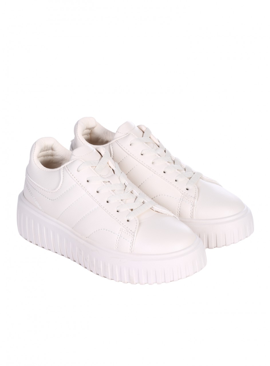 Ежедневни дамски обувки в бежово 3U-26062 beige