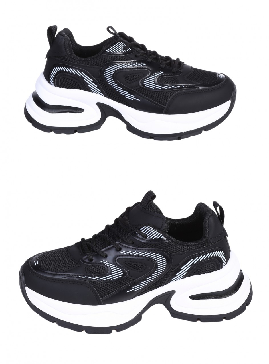 Ежедневни дамски обувки в черен цвят 3U-26066 black