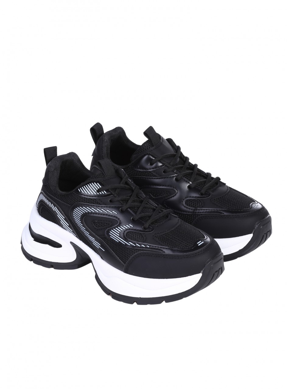 Ежедневни дамски обувки в черен цвят 3U-26066 black